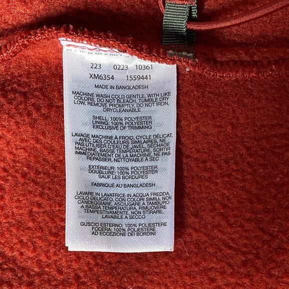 Columbia Men's Deep Red Full Zip Fleece Sweater Size S - Picture 7 of 9